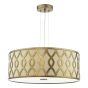 Locryn 4 Light Pendant Brushed Bronze and Taupe
