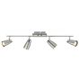 Loft 4 Light Bar Spotlight Satin & Polished Chrome