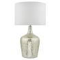 Lolek Dual Light Table Lamp Clear/Silver Glass With Shade
