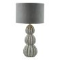 Lorelai Ceramic Table Lamp Grey With Shade