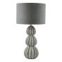 Lorelai Ceramic Table Lamp Grey With Shade