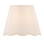 Lupo Ivory Linen Scalloped Shade 23cm