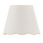 Lupo Ivory Linen Scalloped Shade 23cm