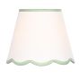 Lupo Ivory Linen Scalloped Shade 23cm