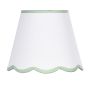 Lupo Ivory Linen Scalloped Shade 23cm