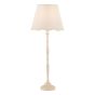 Lupo Table Lamp Matt Cream With Linen Scalloped Shade