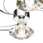 Luther 4 Light Semi-Flush Polished Chrome and Crystal