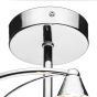 Luther 4 Light Semi-Flush Polished Chrome and Crystal