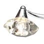 Luther 4 Light Semi-Flush Polished Chrome and Crystal