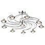 Luther 10 Light Semi Flush Polished Chrome Crystal
