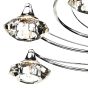 Luther 10 Light Semi Flush Polished Chrome Crystal