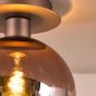 Lycia Flush Satin Bronze and Brown Ombre Glass