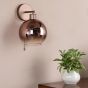 Lycia Wall Light Satin Bronze and Bronze Ombre Glass