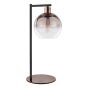 Lycia Table Lamp Satin Bronze and Bronze Ombre Glass