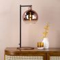 Lycia Table Lamp Satin Bronze and Bronze Ombre Glass