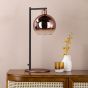 Lycia Table Lamp Satin Bronze and Bronze Ombre Glass
