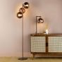 Lycia Table Lamp Satin Bronze and Bronze Ombre Glass