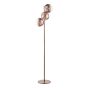 Lycia 3 Light Floor Lamp Satin Bronze and Bronze Ombre Glass
