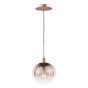 Lycia Pendant Satin Bronze and Bronze Ombre Glass