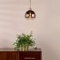 Lycia Pendant Satin Bronze and Bronze Ombre Glass