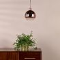 Lycia Pendant Satin Bronze and Bronze Ombre Glass