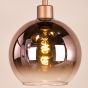 Lycia 3 Light Cluster Pendant Satin Bronze and Bronze Ombre Glass