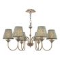 Lydian 6 Light Pendant Antique Bronze With Shade