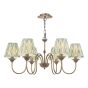 Lydian 6 Light Pendant Antique Bronze With Shade