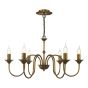 Lydian 6 Light Pendant Antique Bronze Fitting Only