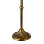 Lydian Table Lamp Antique Bronze With Red Leaf Print Shade
