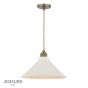 Joules Lynton Pendant Satin Bronze and Cream Ceramic