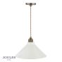 Joules Lynton Pendant Satin Bronze and Cream Ceramic