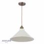 Joules Lynton Pendant Satin Bronze and Cream Ceramic