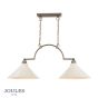 Joules Lynton 2 Light Pendant Satin Bronze and Cream Ceramic