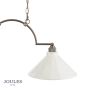 Joules Lynton 2 Light Pendant Satin Bronze and Cream Ceramic
