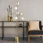 Lysandra 2 Light Table Lamp Polished Gold and Opal Glass