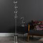 Lysandra 2 Light Table Lamp Polished Chrome and Smoked Glass