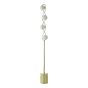 Lysandra 4 Light Floor Lamp Polished Gold and Opal Glass