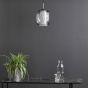 Majella Pendant Polished Chrome and Smoked Glass