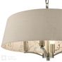 Marble Hill 4 Light Shadelier Antique Brass and Taupe With Shade