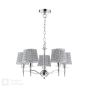 Marble Hill 5 Light Armed Pendant Polished Nickel With Shade