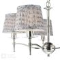 Marble Hill 5 Light Armed Pendant Polished Nickel With Shade