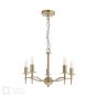 Marble Hill 5 Light Armed Pendant Aged Brass Fitting Only