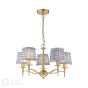Marble Hill 5 Light Armed Pendant Aged Brass Fitting Only