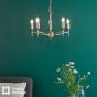 Marble Hill 5 Light Armed Pendant Aged Brass Fitting Only