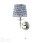 Marble Hill Wall Light Polished Nickel With Shade