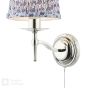 Marble Hill Wall Light Polished Nickel With Shade