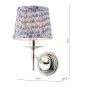 Marble Hill Wall Light Polished Nickel With Shade