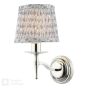 Marble Hill Wall Light Polished Nickel With Shade