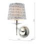 Marble Hill Wall Light Polished Nickel With Shade